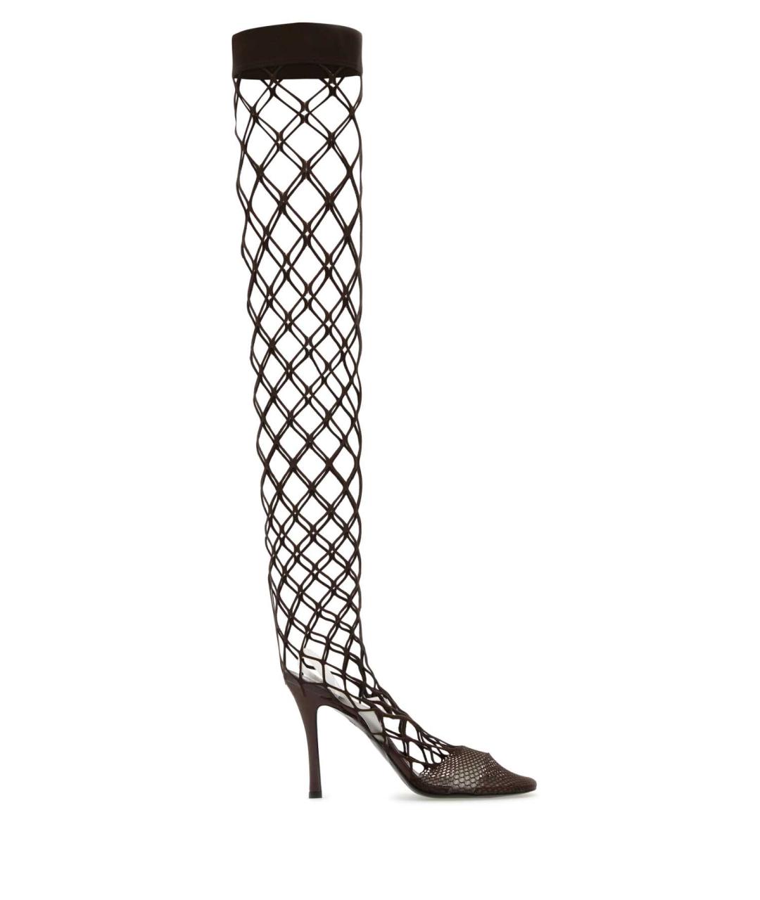 STELLA MCCARTNEY Коричневые синтетические сапоги, фото 1