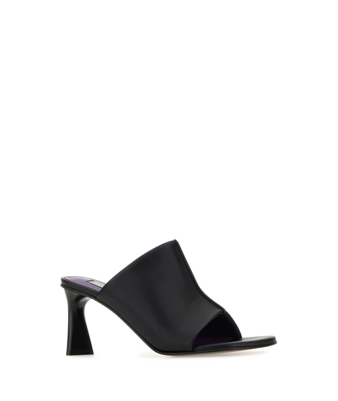 STELLA MCCARTNEY Черные мюли из искусственной кожи, фото 2