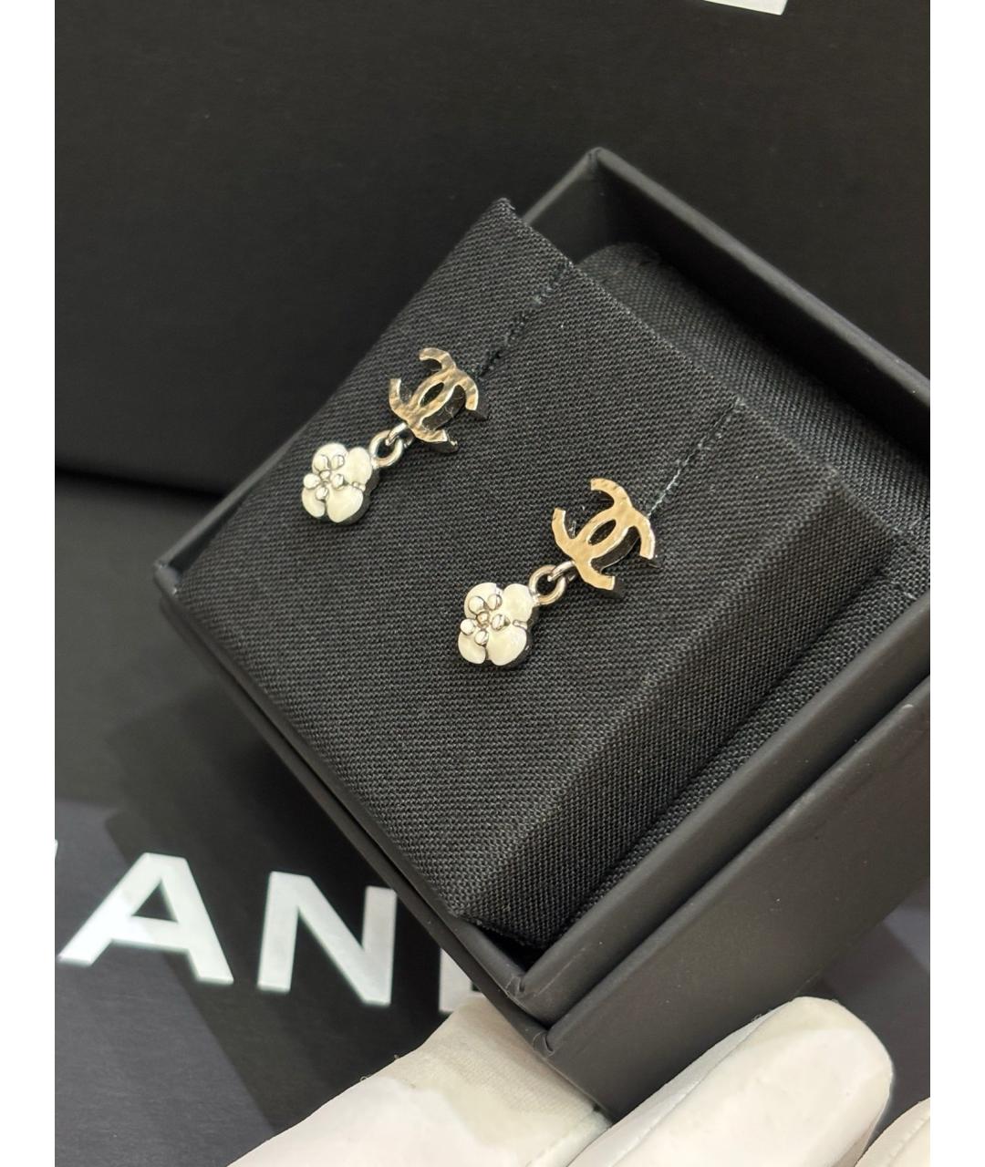 CHANEL Золотые серьги, фото 9