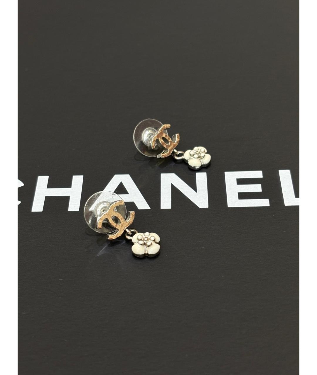 CHANEL Золотые серьги, фото 6