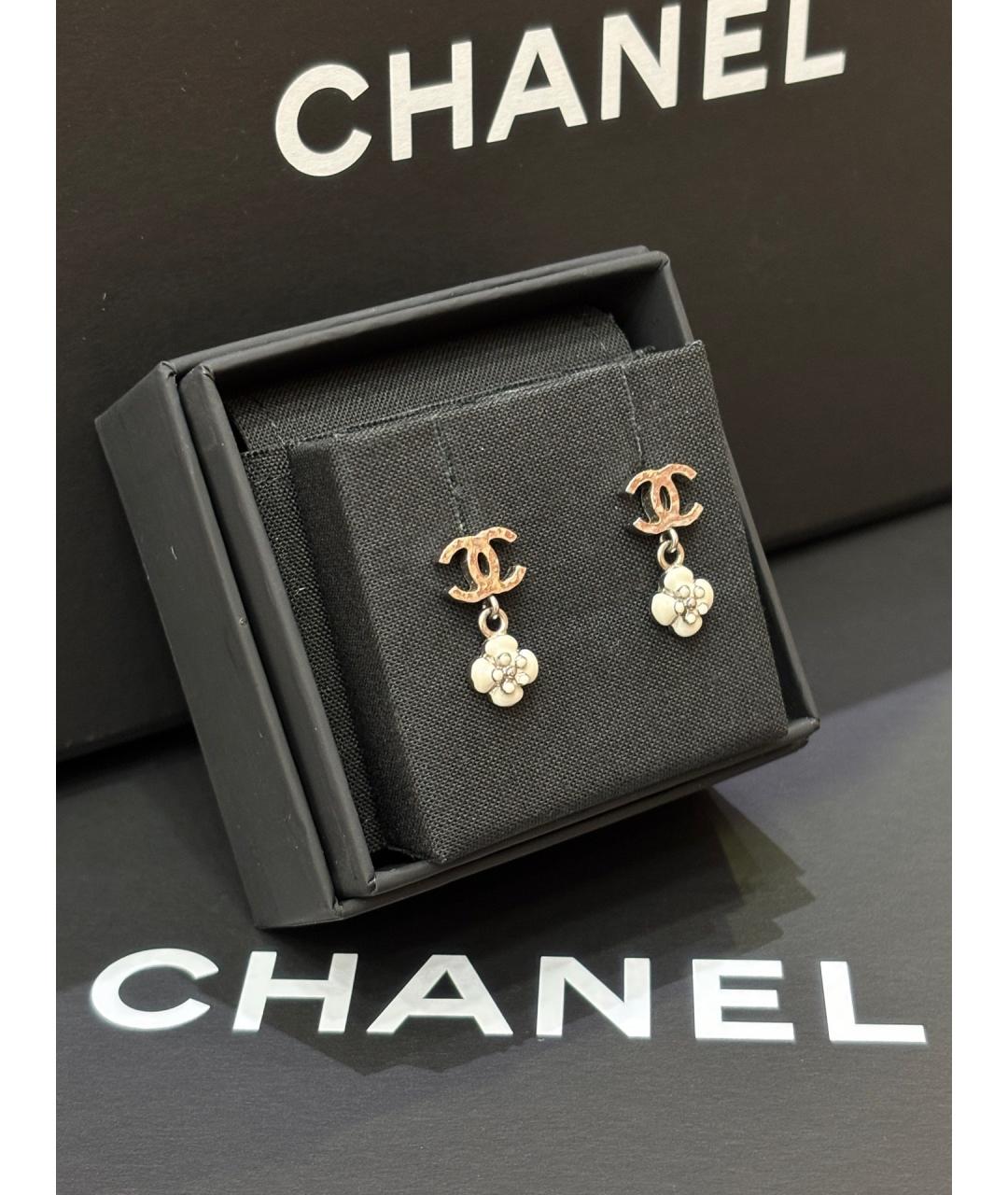 CHANEL Золотые серьги, фото 3