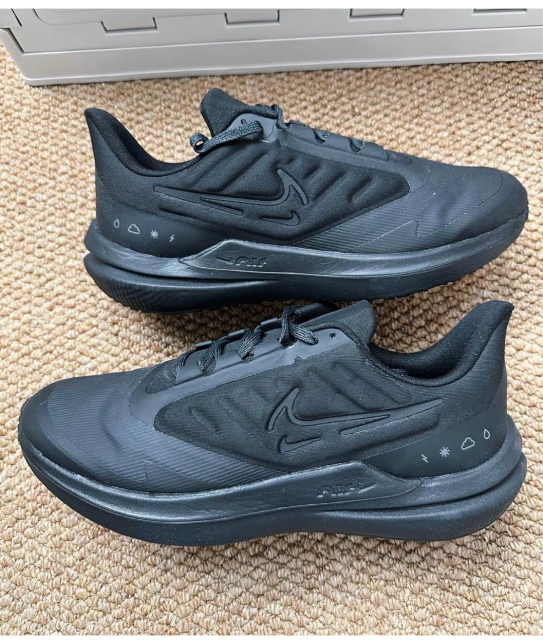 NIKE Черные низкие кроссовки / кеды, фото 5