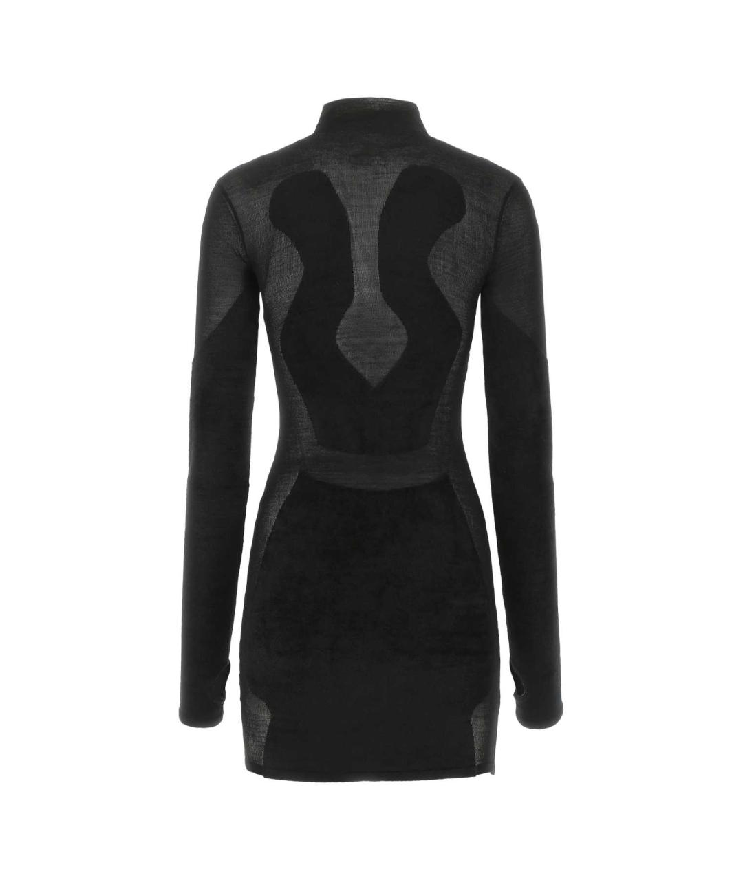 DION LEE Черное вискозное платье, фото 2