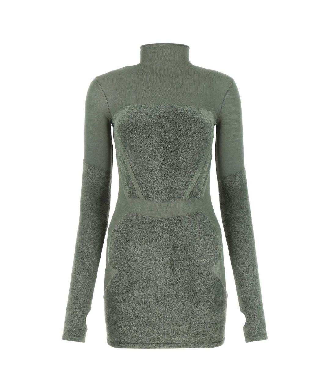 DION LEE Зеленые вискозное платье, фото 1
