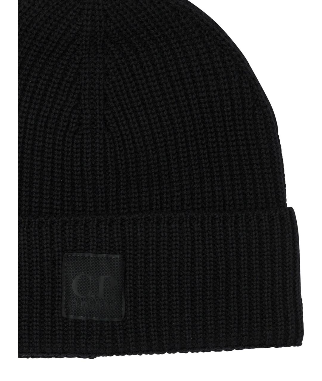 CP COMPANY Черная шерстяная шапка, фото 3