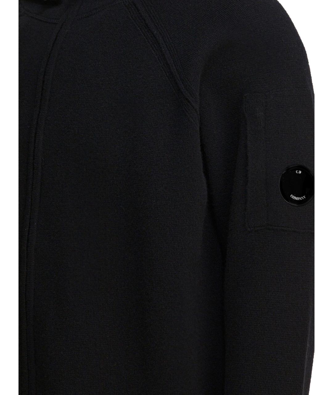 CP COMPANY Черный шерстяной кардиган, фото 4