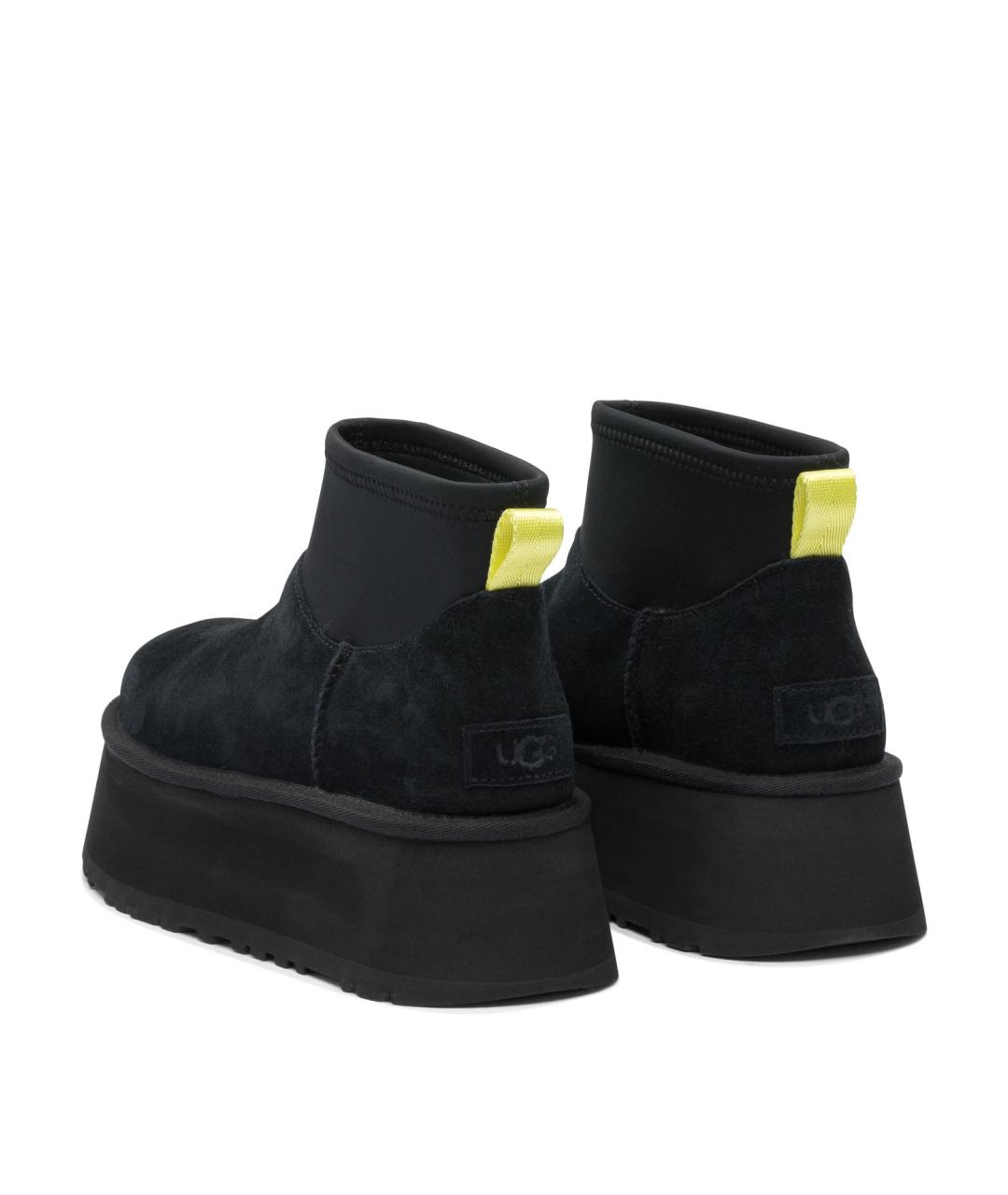 UGG AUSTRALIA Черные замшевые ботинки, фото 4
