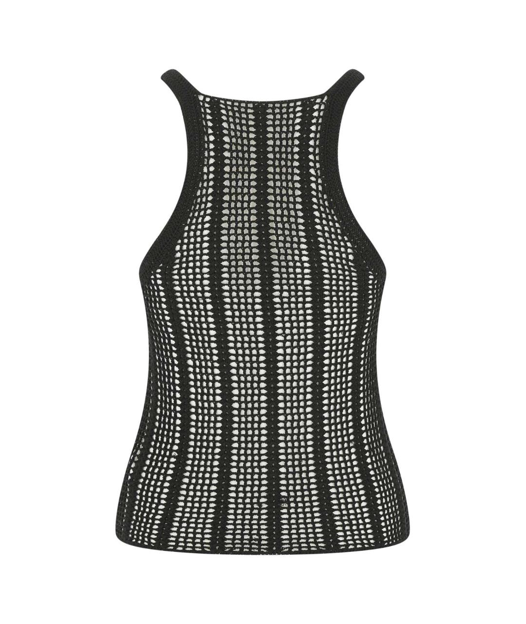 DION LEE Черная полиамидовая майка, фото 2