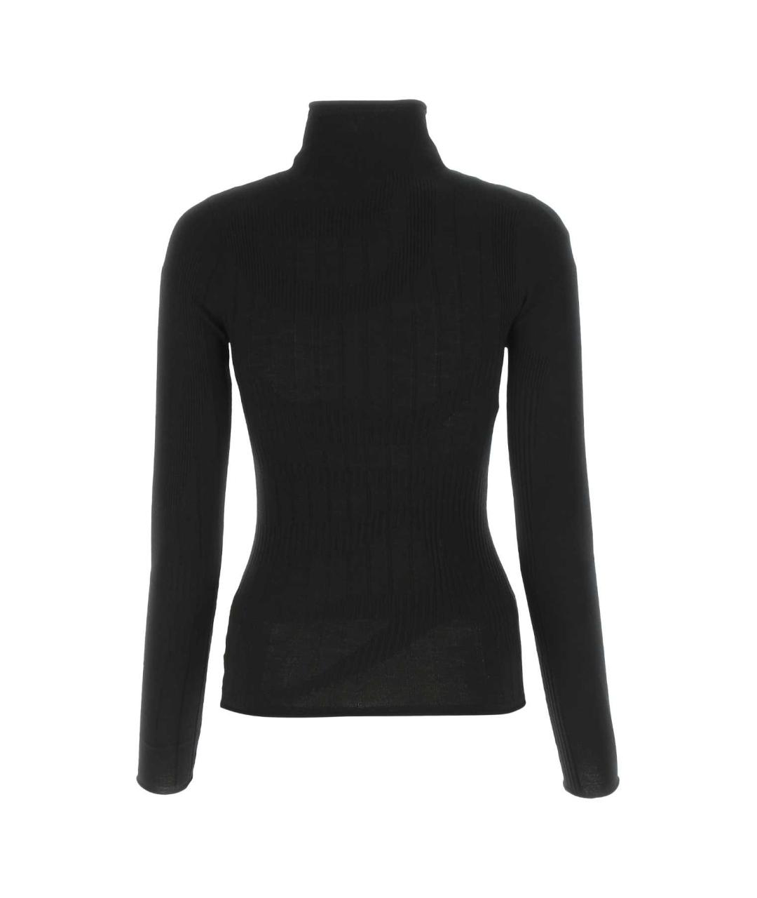 DION LEE Черная полиэстеровая водолазка, фото 2