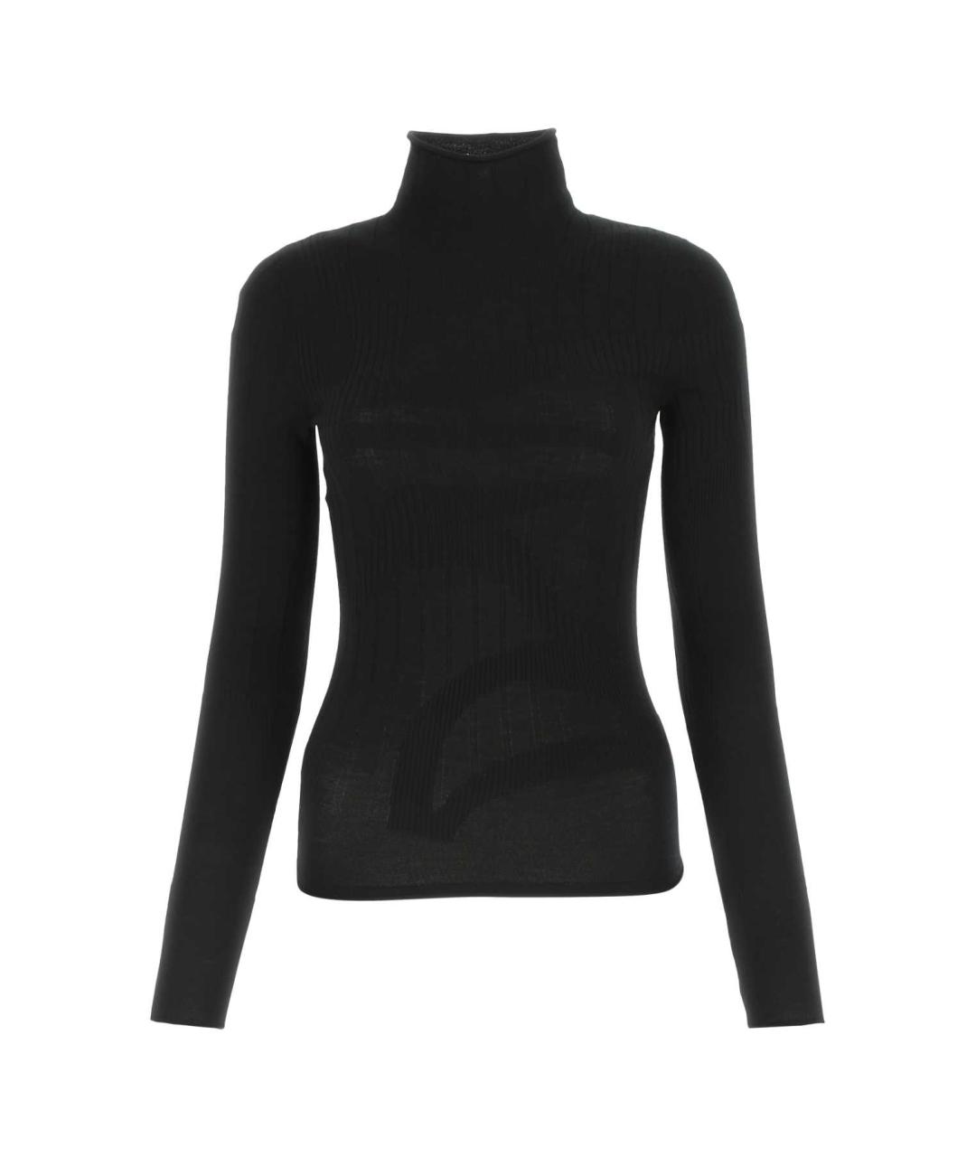 DION LEE Черная полиэстеровая водолазка, фото 1