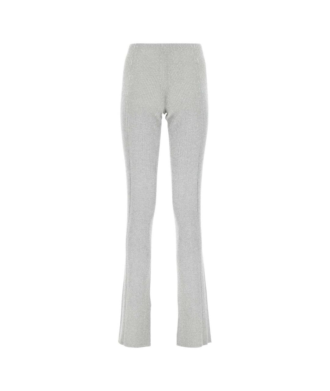 DION LEE Серые прямые брюки, фото 2