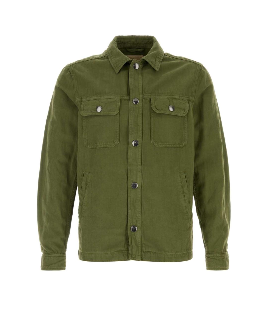 WOOLRICH Зеленая хлопковая куртка, фото 1