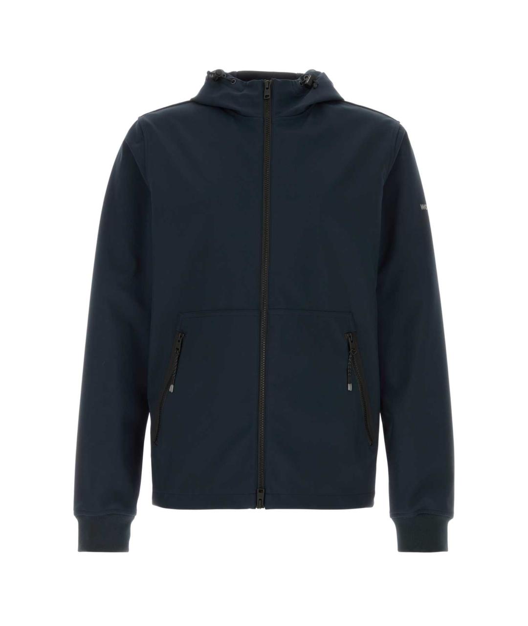 WOOLRICH Темно-синяя синтетическая куртка, фото 1