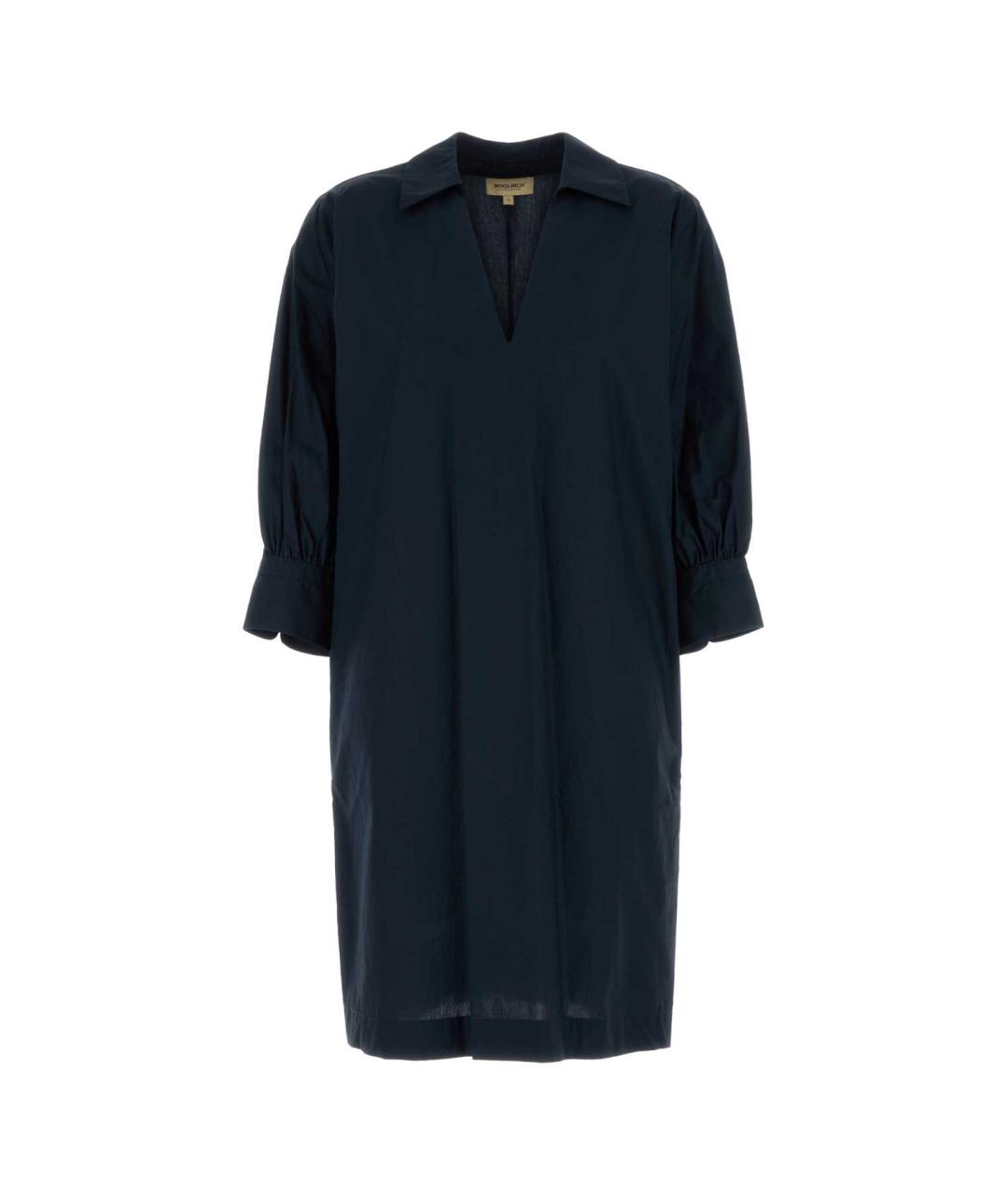 WOOLRICH Темно-синее хлопковое платье, фото 1