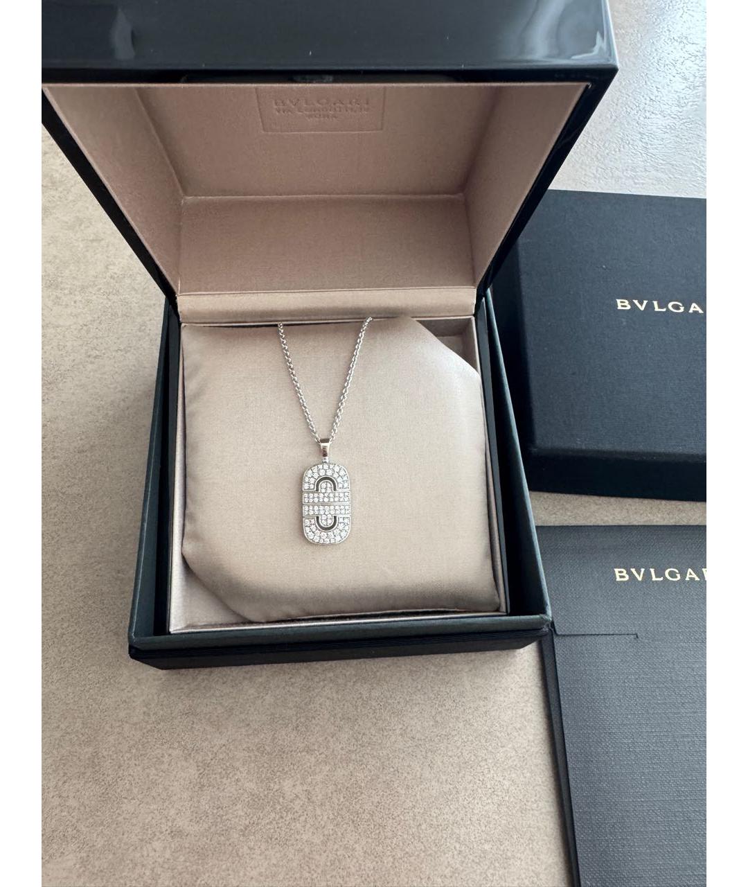 BVLGARI Серебряная подвеска из белого золота, фото 2
