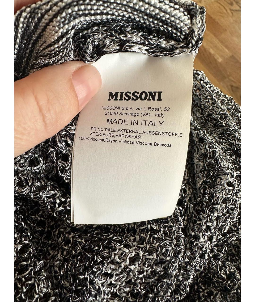 MISSONI MARE Серая вискозная туника, фото 7