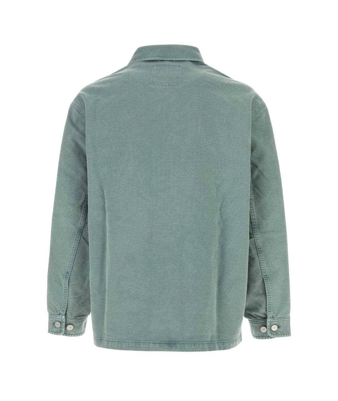 EMPORIO ARMANI Бирюзовая хлопковая куртка, фото 2