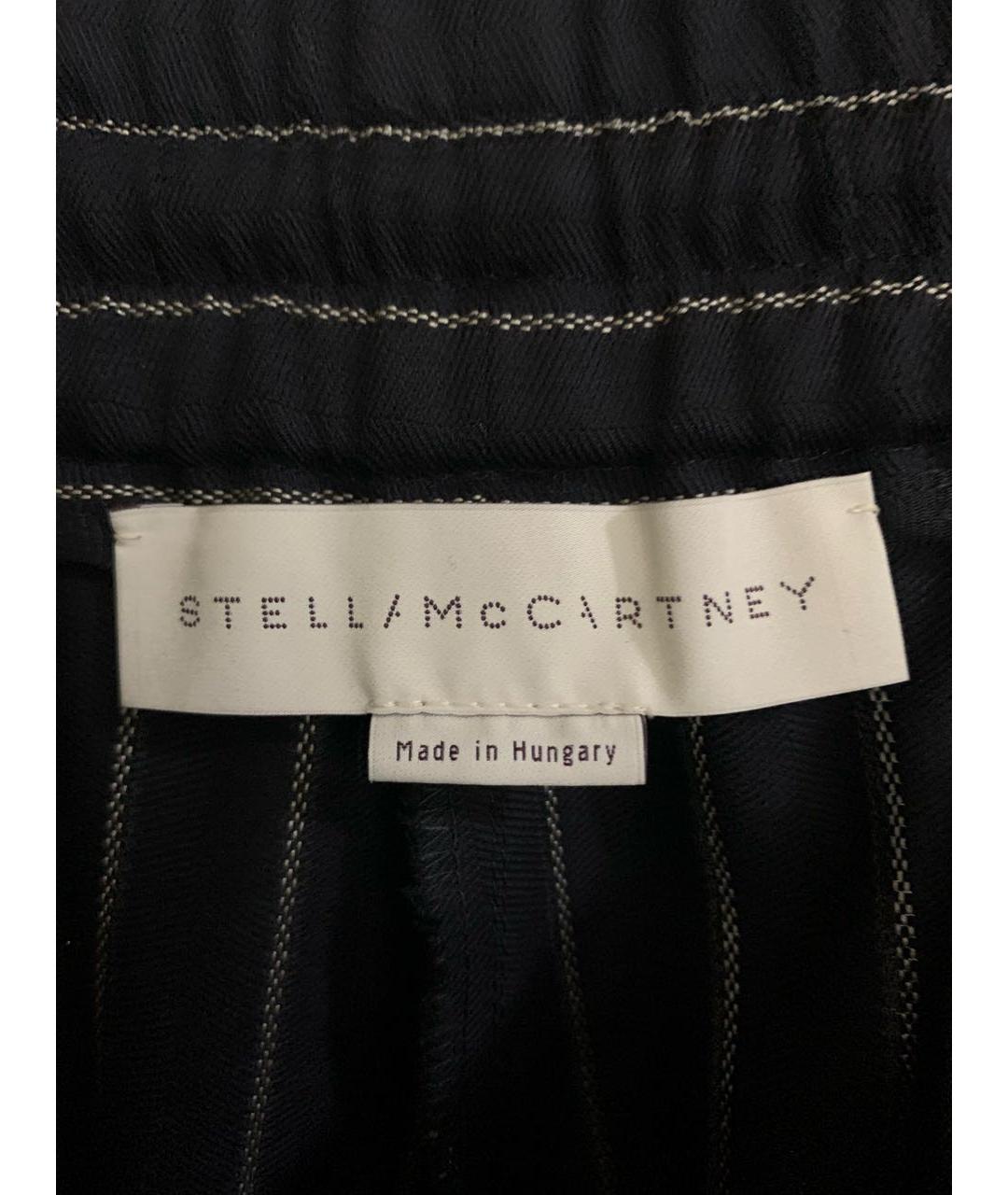 STELLA MCCARTNEY Черные шерстяные прямые брюки, фото 3