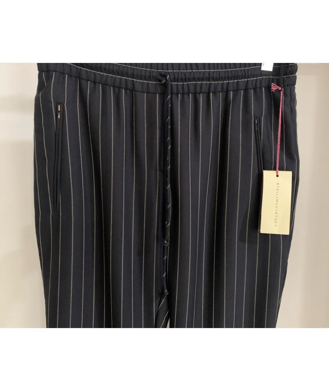 STELLA MCCARTNEY Черные шерстяные прямые брюки, фото 4