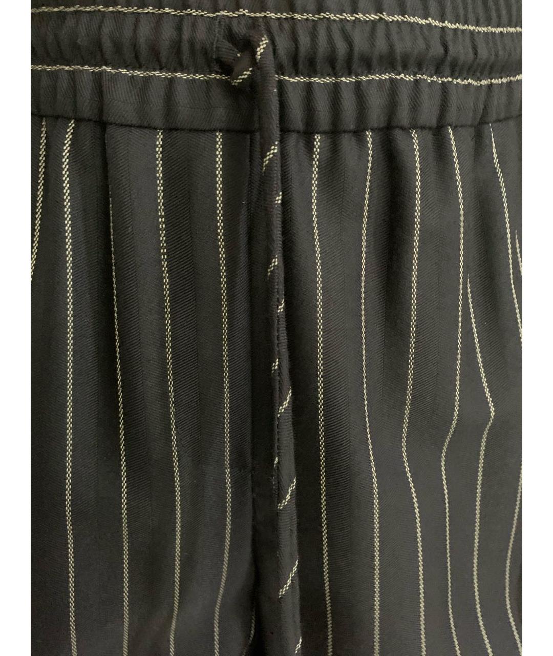 STELLA MCCARTNEY Черные шерстяные прямые брюки, фото 5