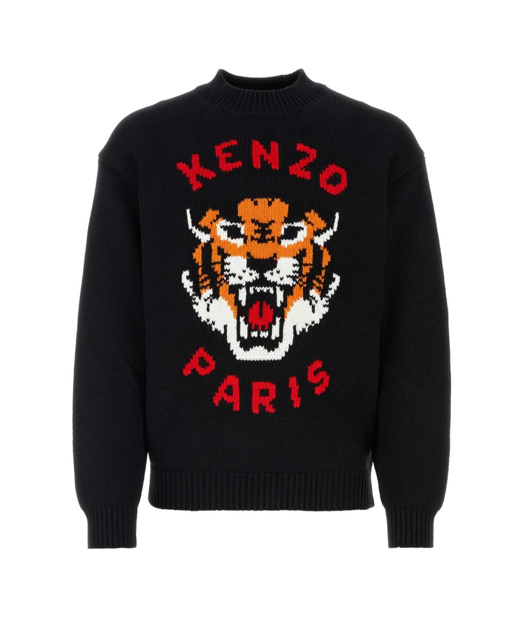 KENZO Черный хлопковый джемпер / свитер, фото 1