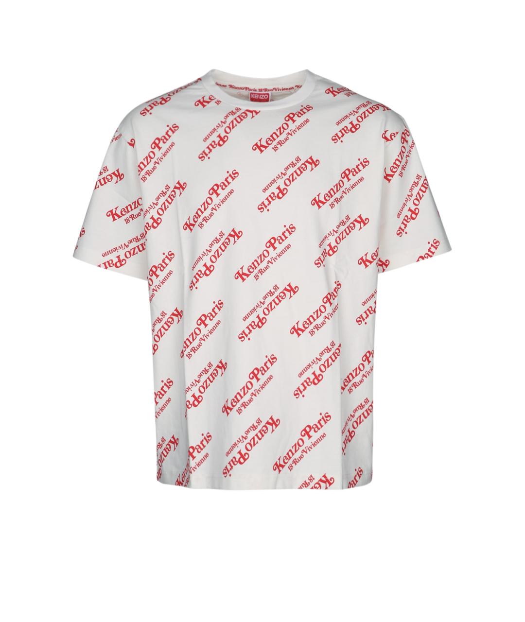 KENZO Белая хлопковая футболка, фото 1