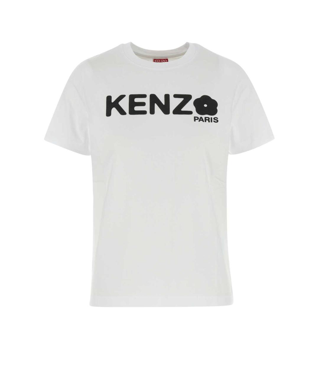 KENZO Белая хлопковая футболка, фото 1