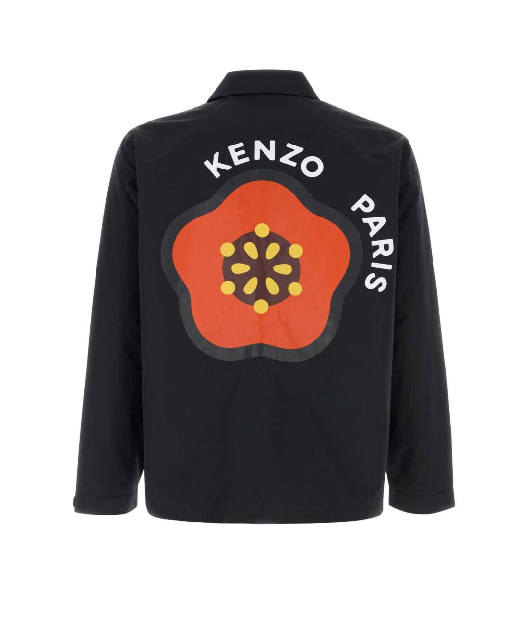 KENZO Черная хлопковая куртка, фото 2