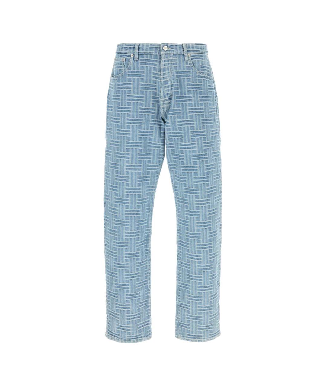KENZO Голубые хлопковые прямые джинсы, фото 1