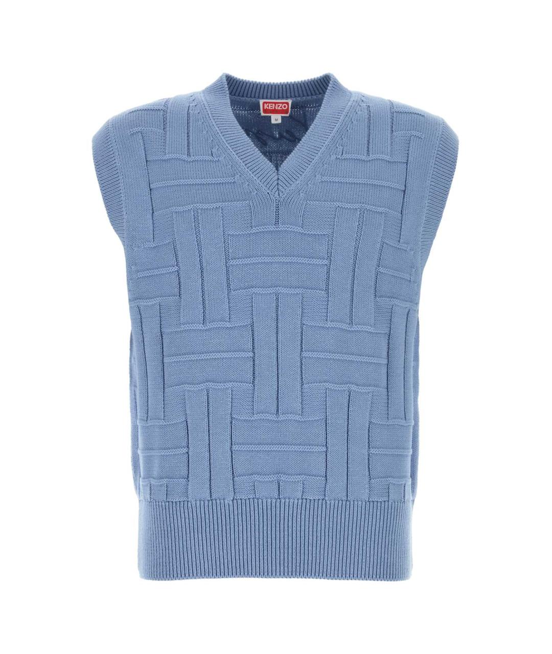 KENZO Голубая хлопковая жилетка, фото 1