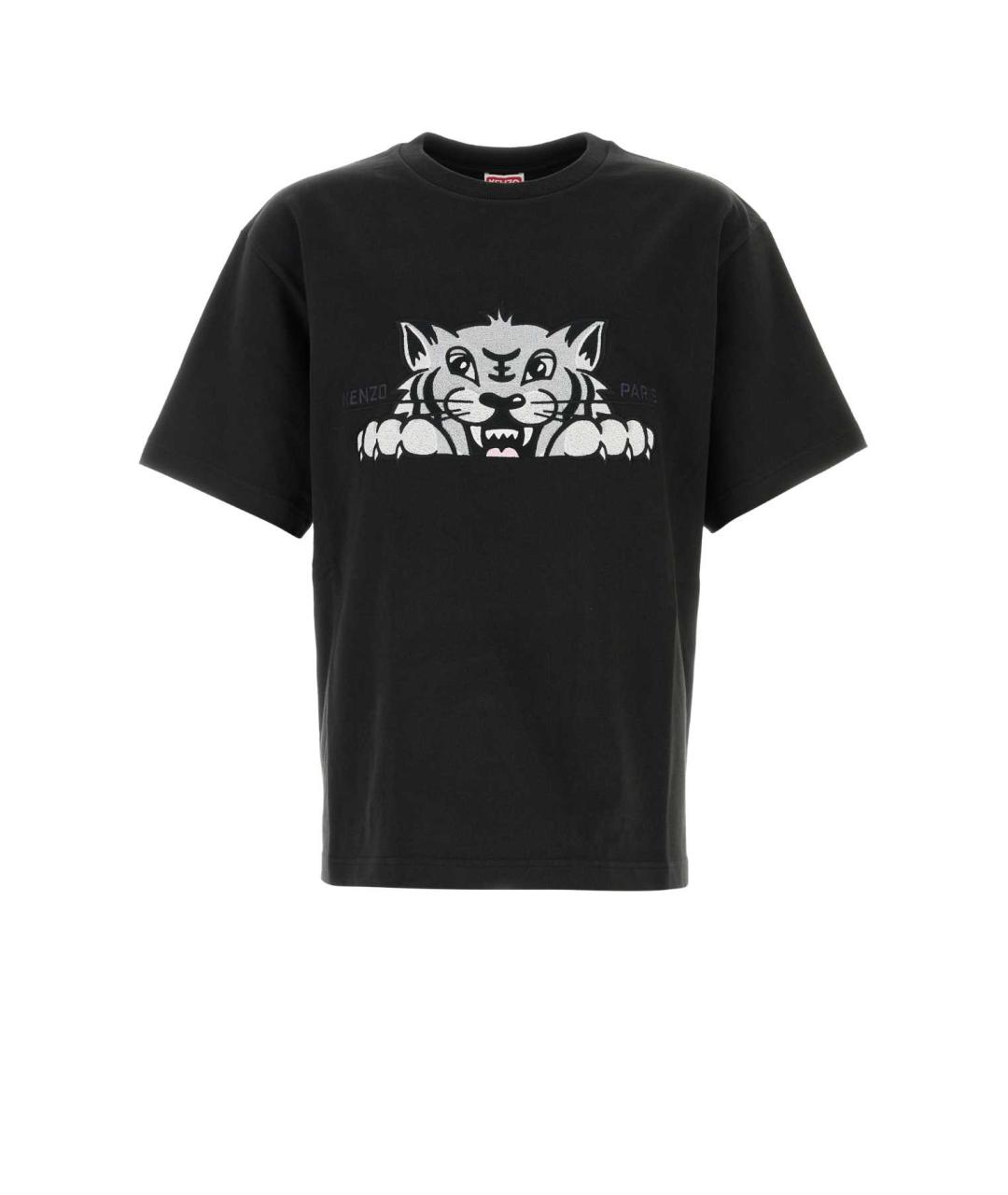 KENZO Черная хлопковая футболка, фото 1