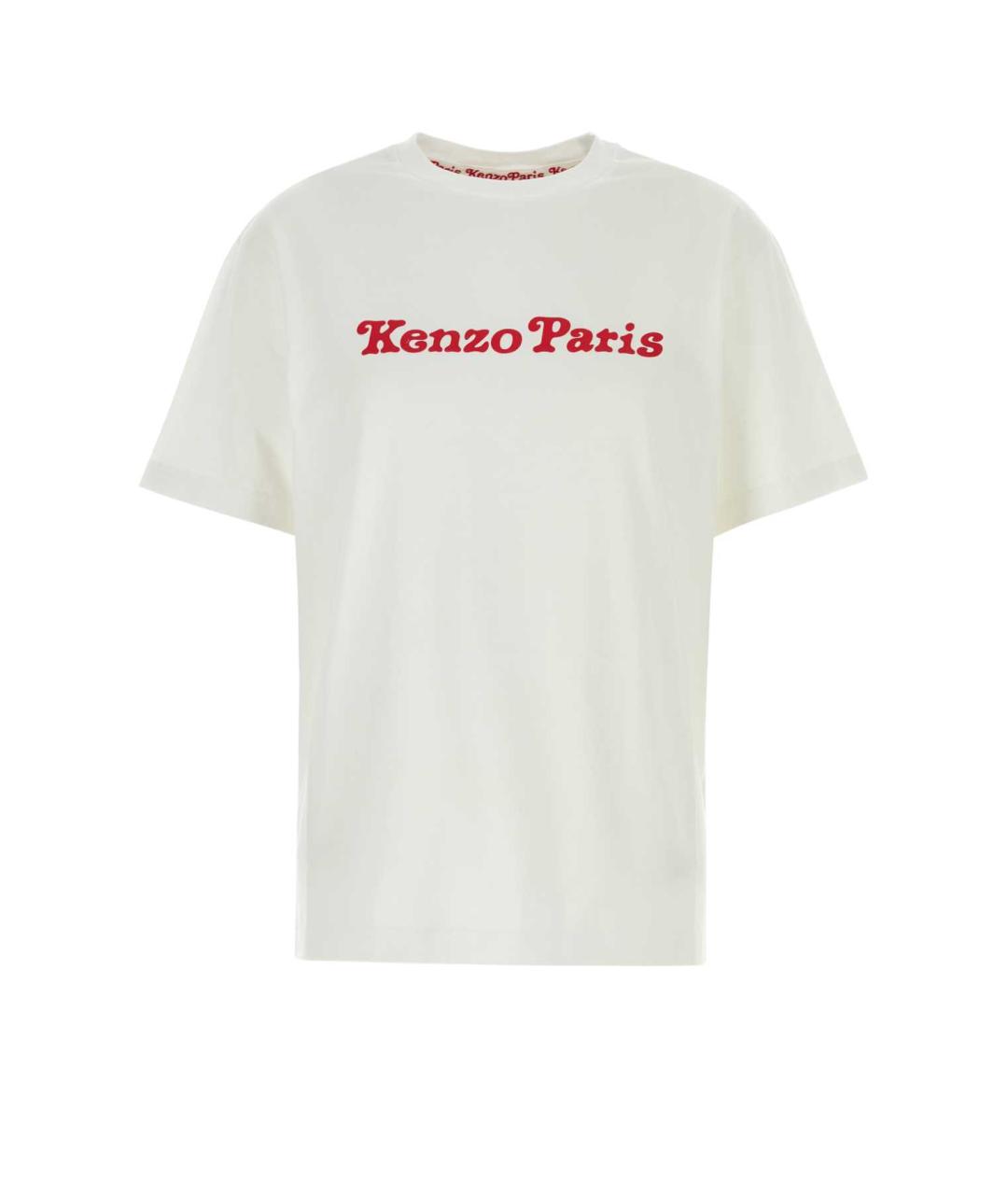 KENZO Белая хлопковая футболка, фото 1