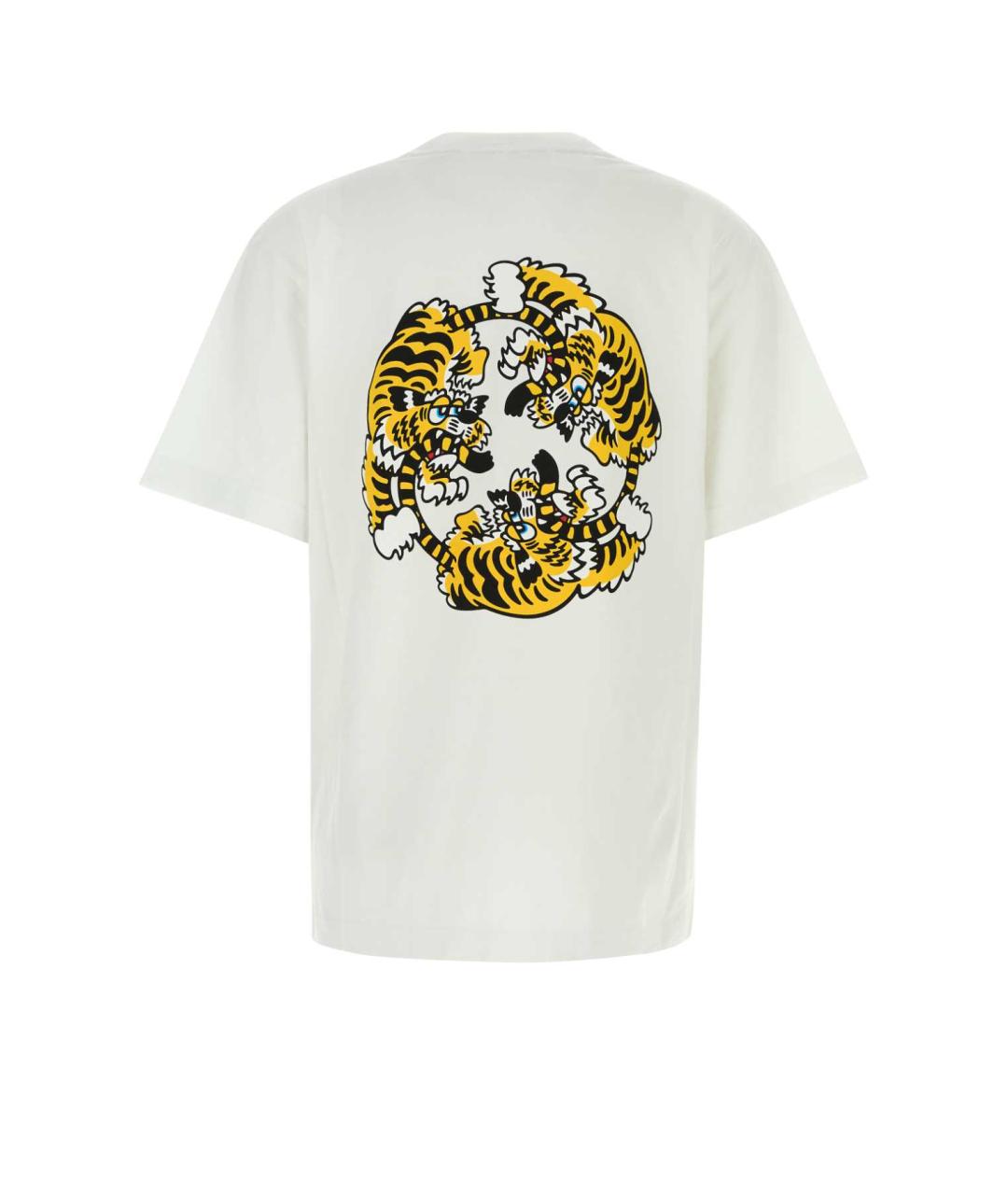 KENZO Белая хлопковая футболка, фото 2