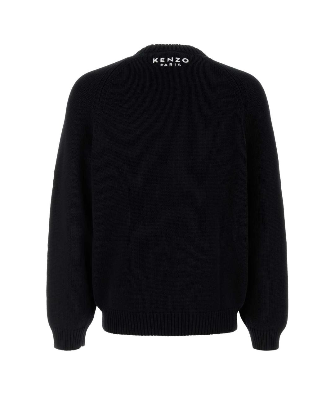 KENZO Черный хлопковый джемпер / свитер, фото 2