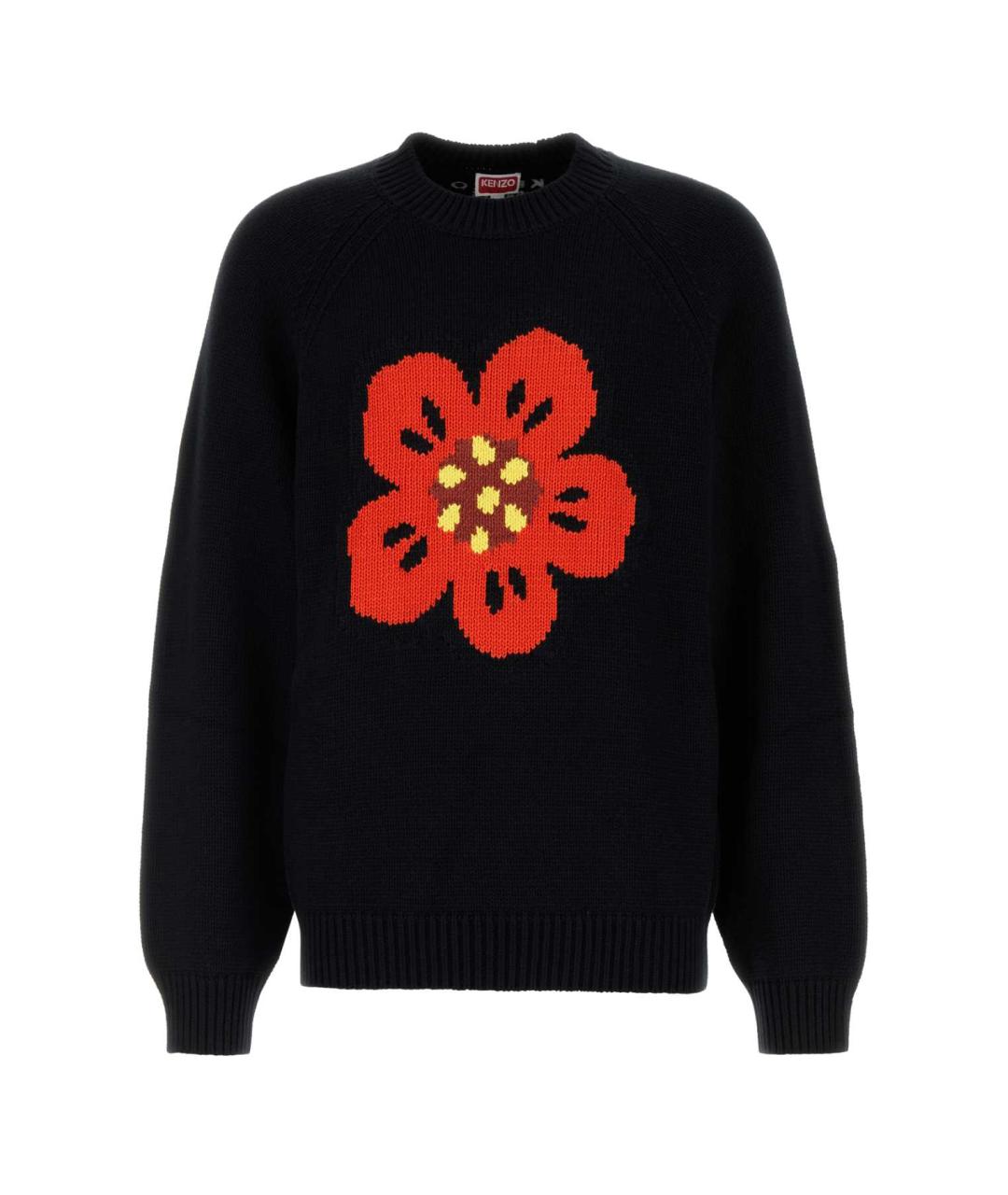 KENZO Черный хлопковый джемпер / свитер, фото 1