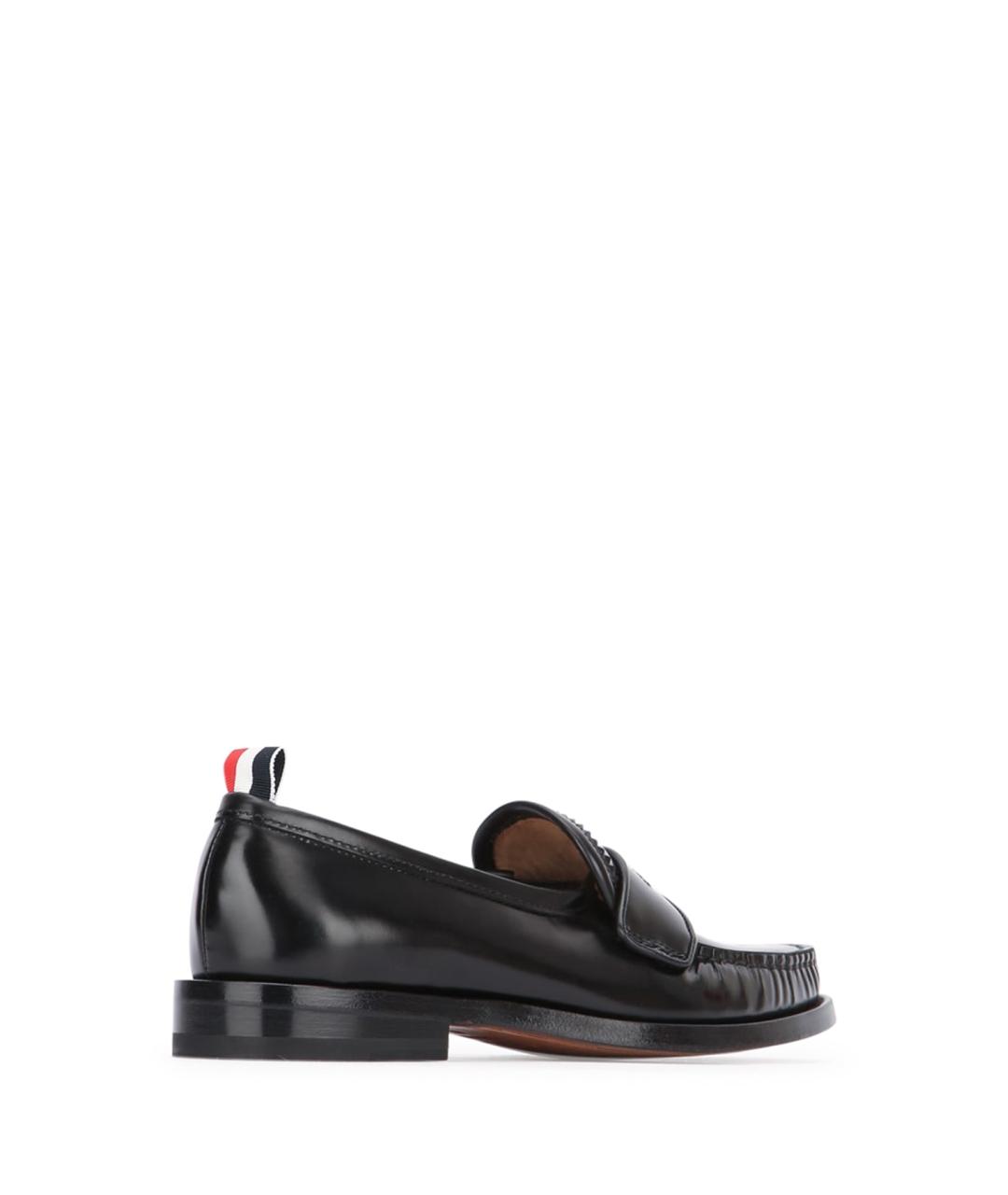 THOM BROWNE Черные кожаные лоферы, фото 3