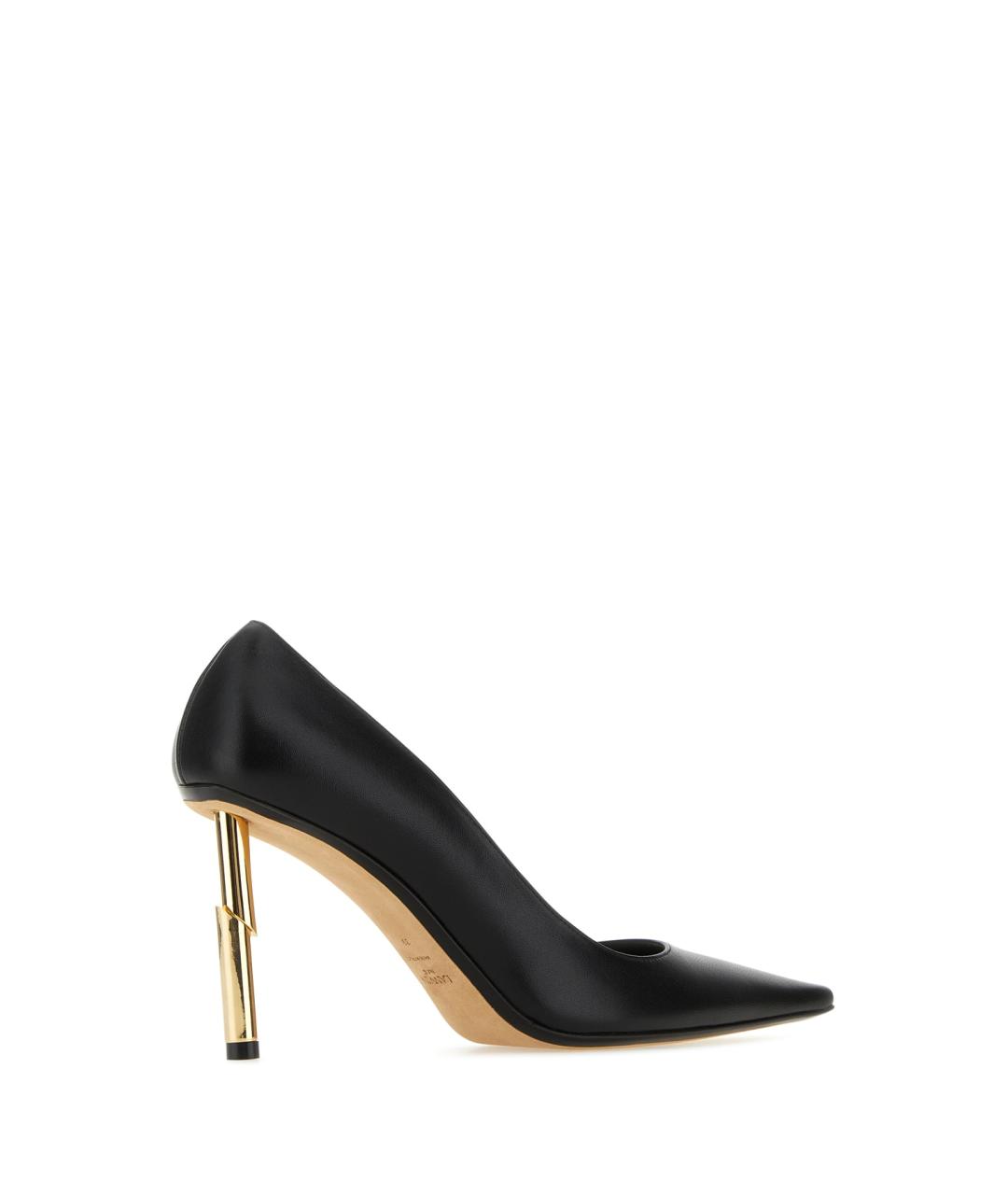 LANVIN Черные кожаные туфли, фото 3