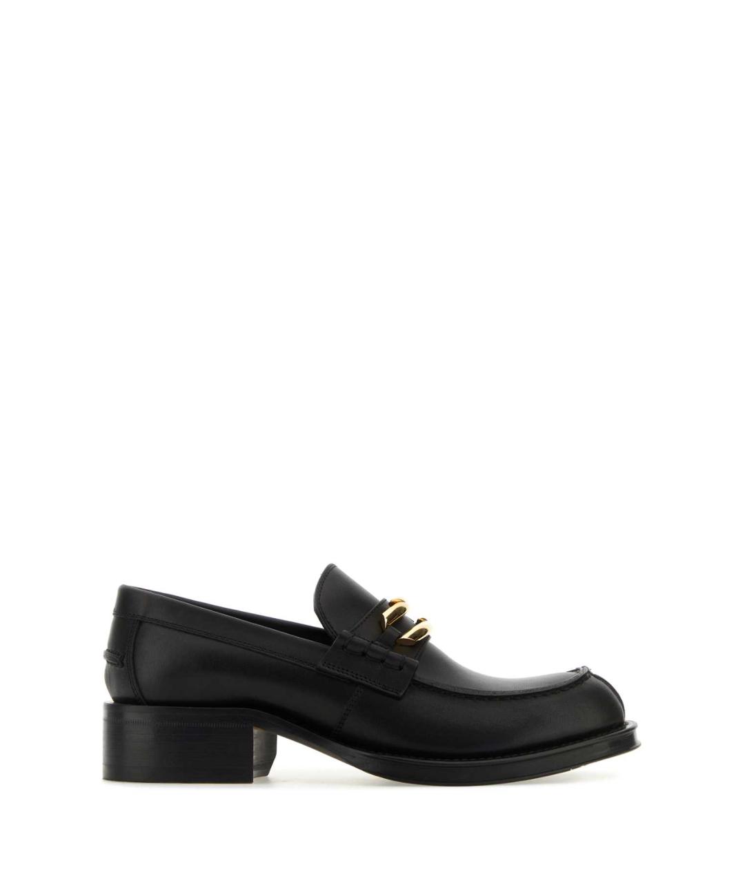 LANVIN Черные кожаные лоферы, фото 1