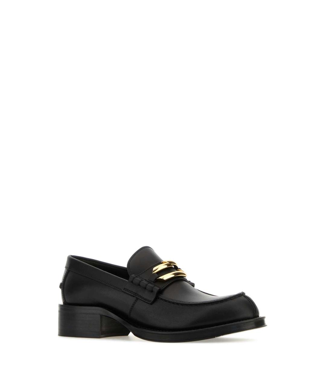 LANVIN Черные кожаные лоферы, фото 2
