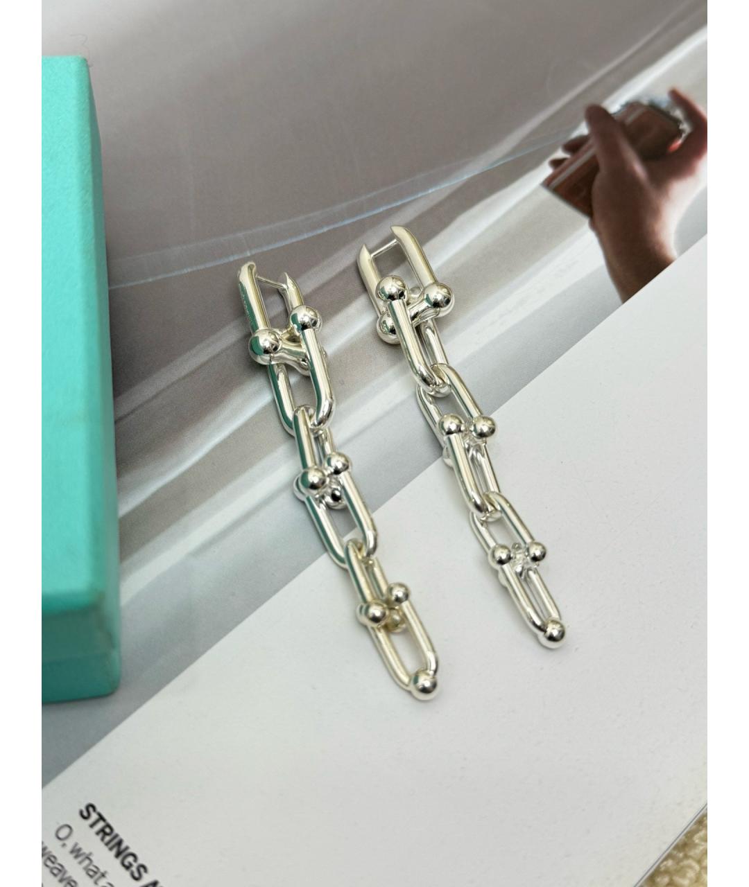 TIFFANY&CO Серебряные серебряные серьги, фото 4