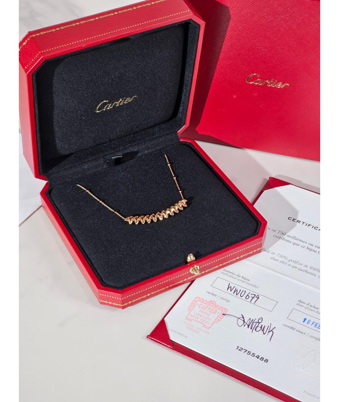 CARTIER Золотое колье из розового золота, фото 2