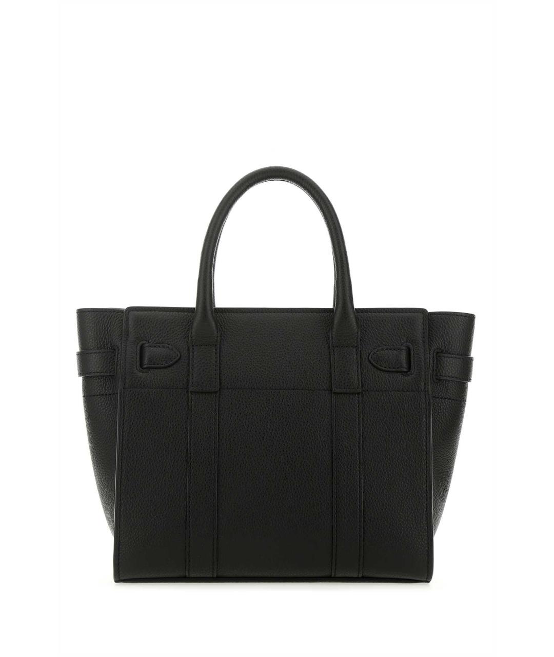 MULBERRY Черная кожаная сумка тоут, фото 3