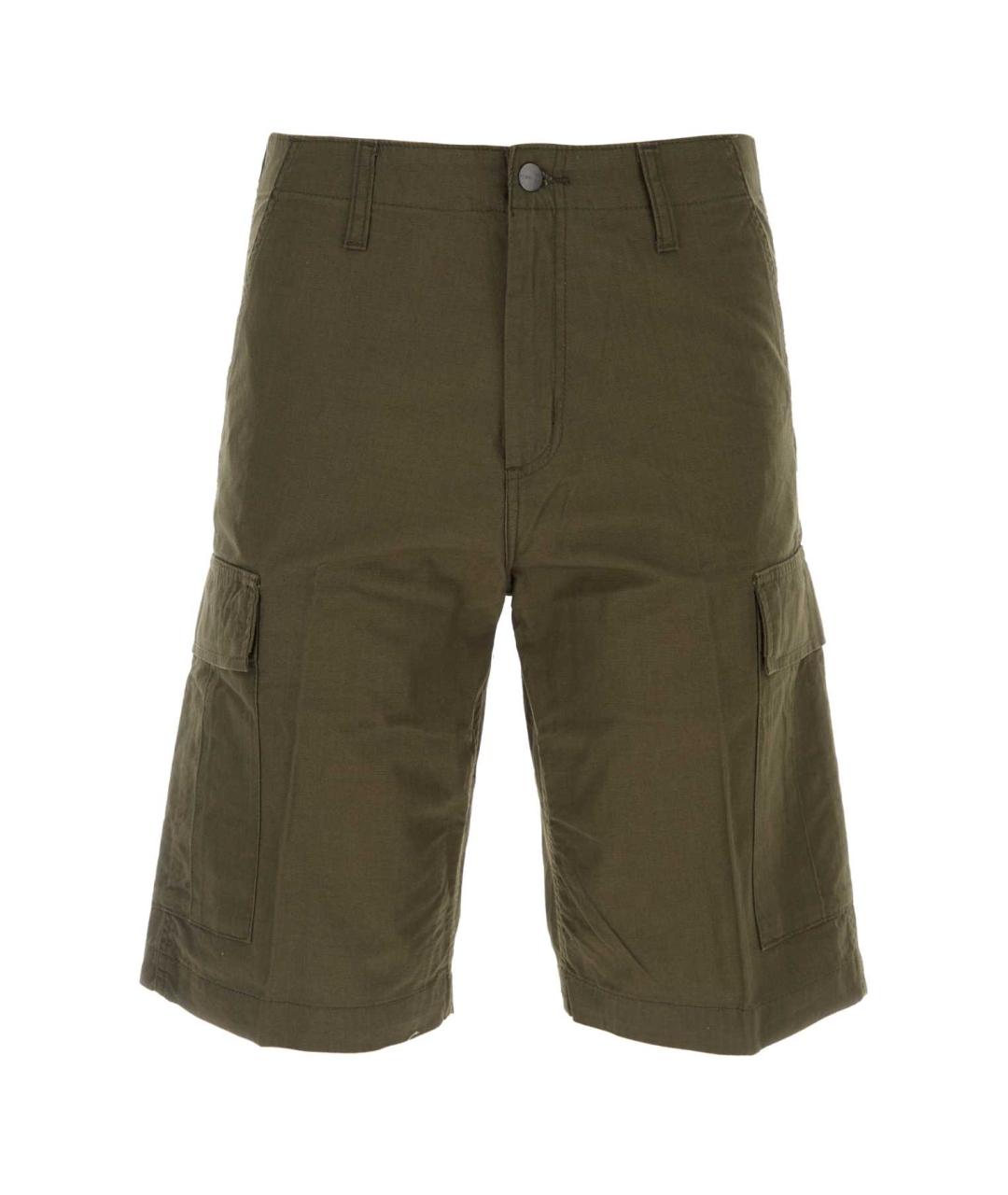 CARHARTT WIP Зеленые хлопковые шорты, фото 1