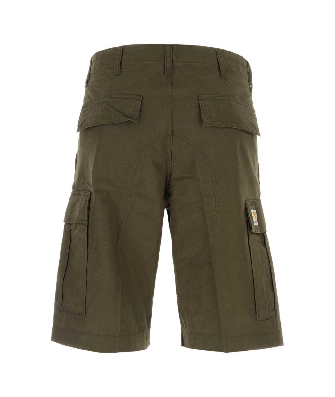 CARHARTT WIP Зеленые хлопковые шорты, фото 2