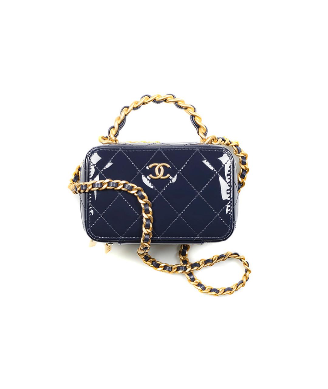 CHANEL Темно-синяя сумка через плечо, фото 1