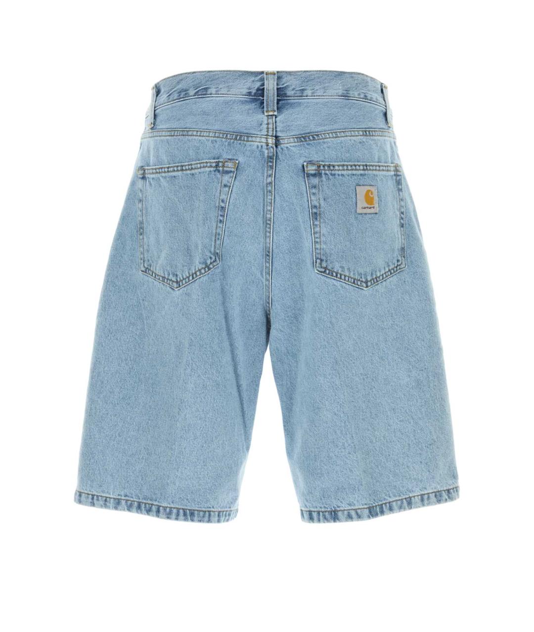 CARHARTT WIP Голубые хлопковые шорты, фото 2