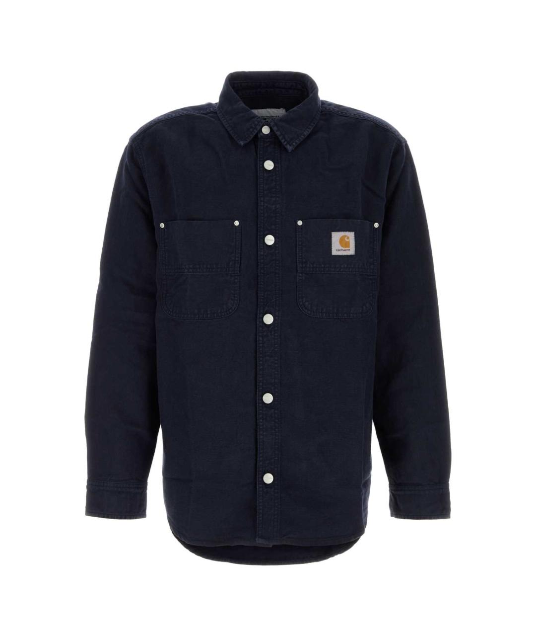 CARHARTT WIP Темно-синяя хлопковая кэжуал рубашка, фото 1