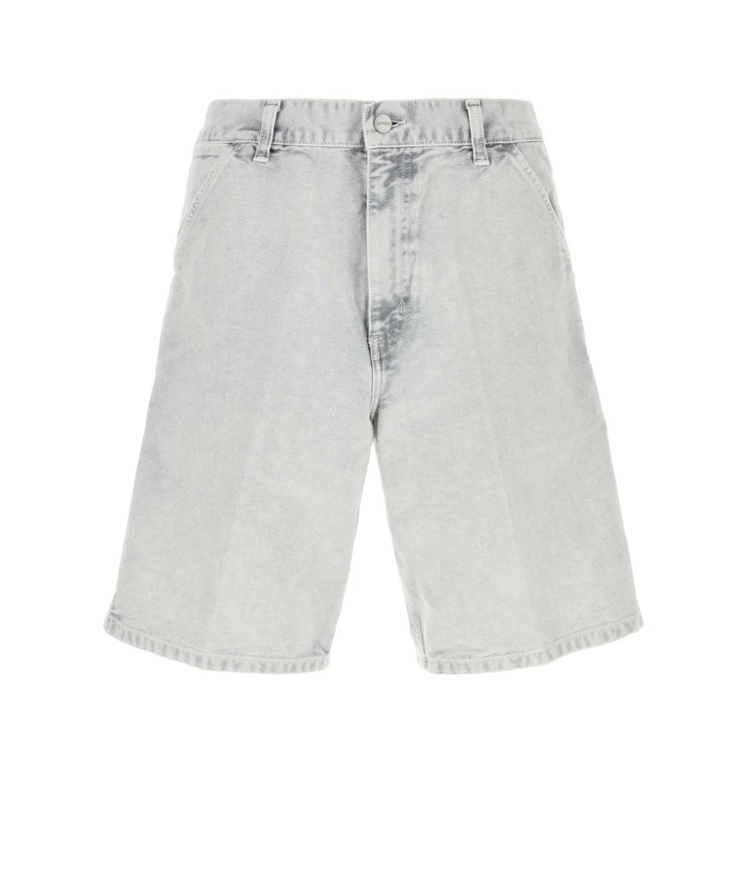 CARHARTT WIP Серые хлопковые шорты, фото 1