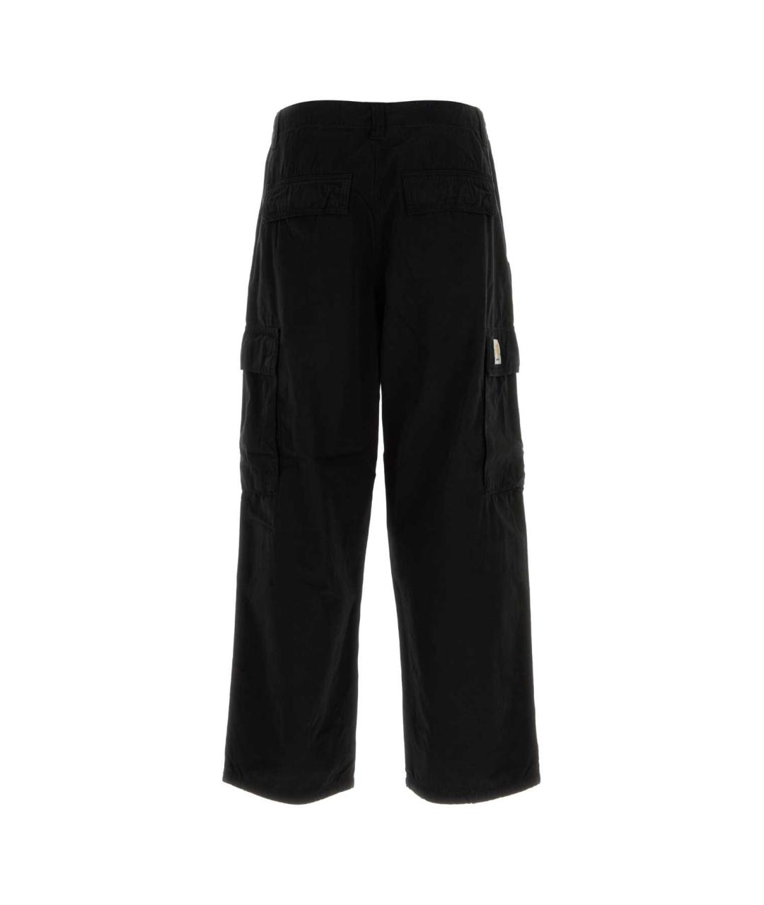 CARHARTT WIP Черные хлопковые повседневные брюки, фото 2