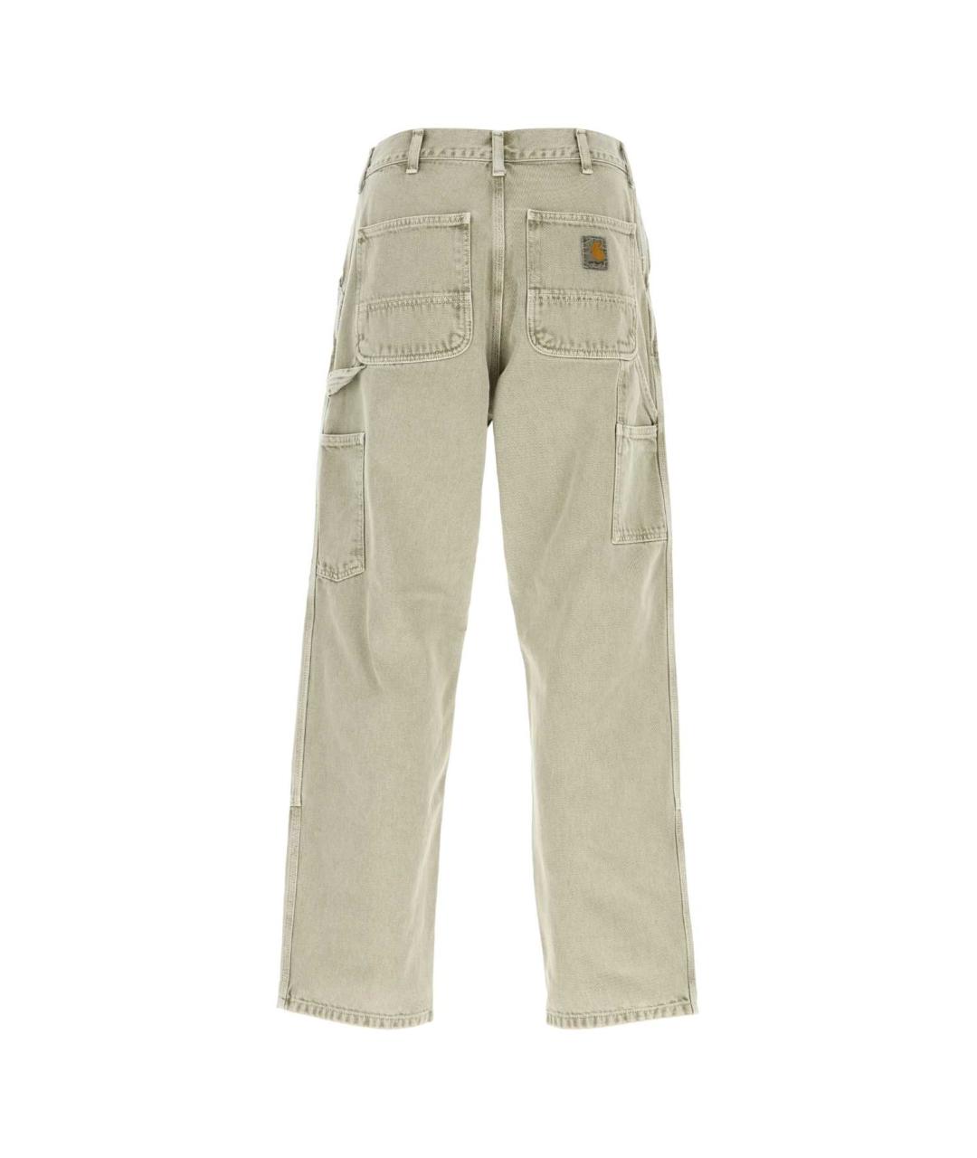 CARHARTT WIP Серые хлопковые повседневные брюки, фото 2
